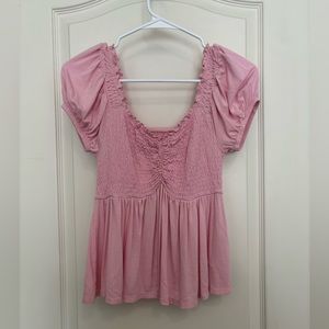 Pink blouse, medium